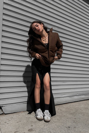 Calça cotton fendas