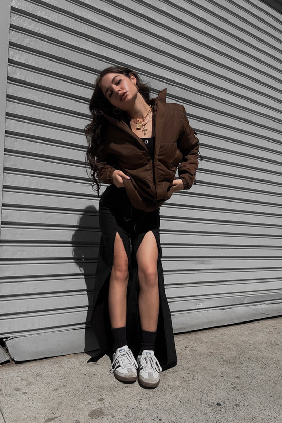 Calça cotton fendas