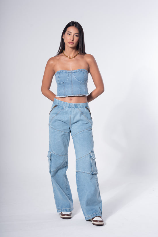 Calça jeans retrô